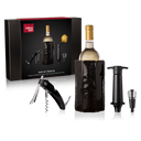 Vacu Vin Wijnset Premium - Zwart - 4 delige set