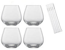 Schott Zwiesel Cocktail Glass Set Vina 4-Piece - with straws and brush