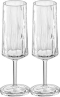 Koziol Champagneglazen - Onbreekbaar Superglas 100 ml - 2 stuks