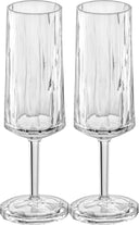 Koziol Champagneglazen - Onbreekbaar Superglas 100 ml - 2 stuks