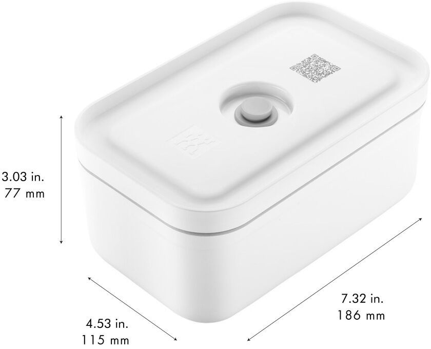 Zwilling Vacuüm Lunchbox Fresh & Save - Wit - Kunststof - 19 x 12 x 8 cm / 800 ml