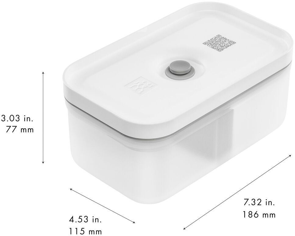 Zwilling Vacuüm Lunchbox Fresh & Save - Transparant - Kunststof - 19 x 12 x 8 cm / 800 ml