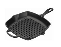 Le Creuset Griddle Pan Signature Satin Black - 26 x 26 cm - enamelled non-stick coating