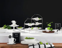 ASA Selection Afternoon Tea Stand / Serving Tower A Table - Silver - ø 21 cm - 2-Layer