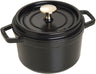 Staub Braadpan / Cocotte - Zwart - ø 16 cm / 1.2 liter