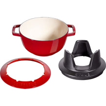 Staub Fondue Set Cherry - ø 20 cm / 2.36 liter