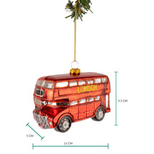 Nordic Light Christmas ball London bus 11 cm