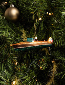 Nordic Light Christmas Ball Riva Boat 13 cm