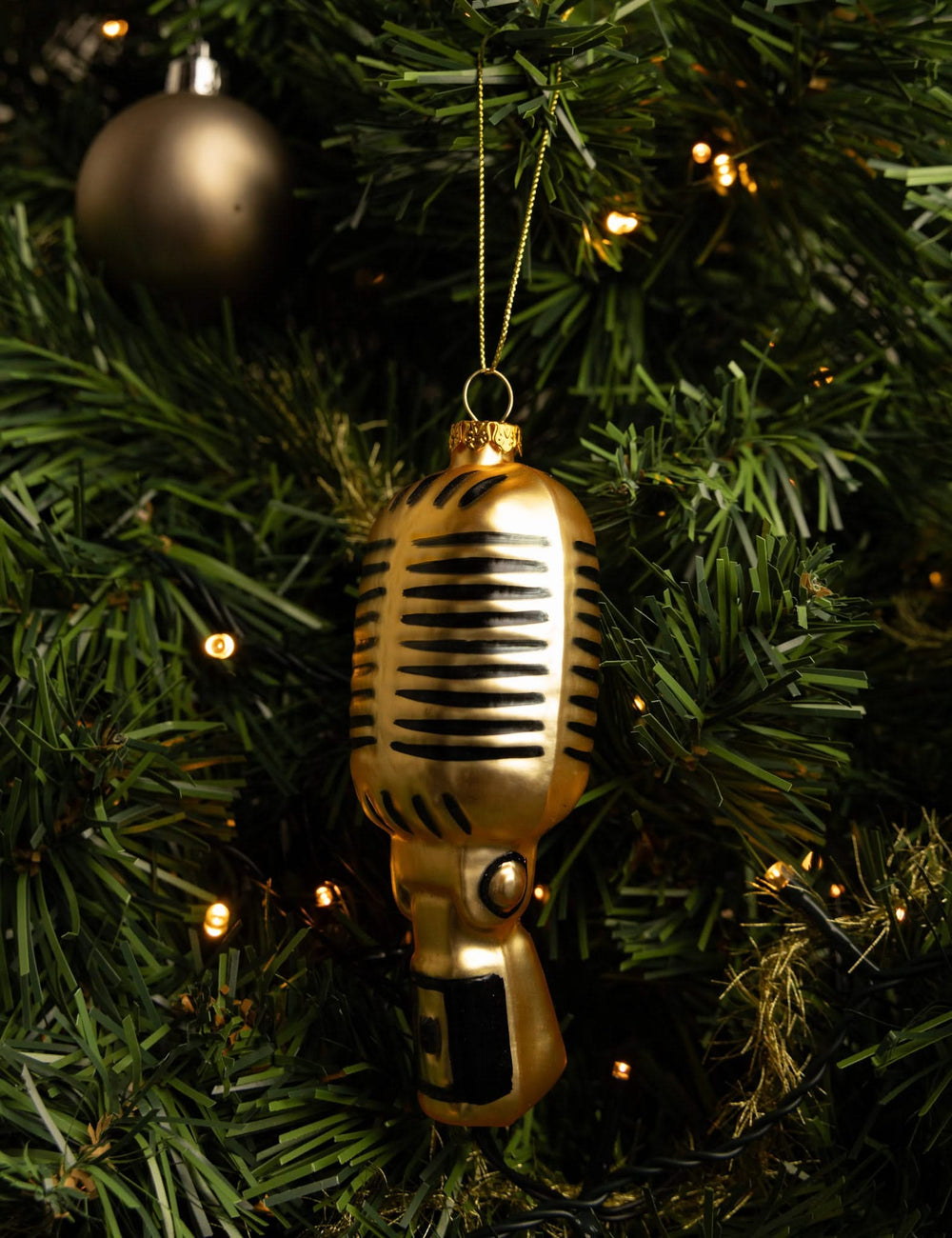 Nordic Light Christmas bauble microphone 14 cm