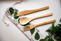 KitchenCraft Cutlery Set Natural Elements Bamboo 3-Piece