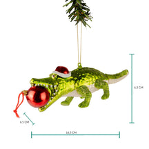 Nordic Light Christmas bauble crocodile 17 cm