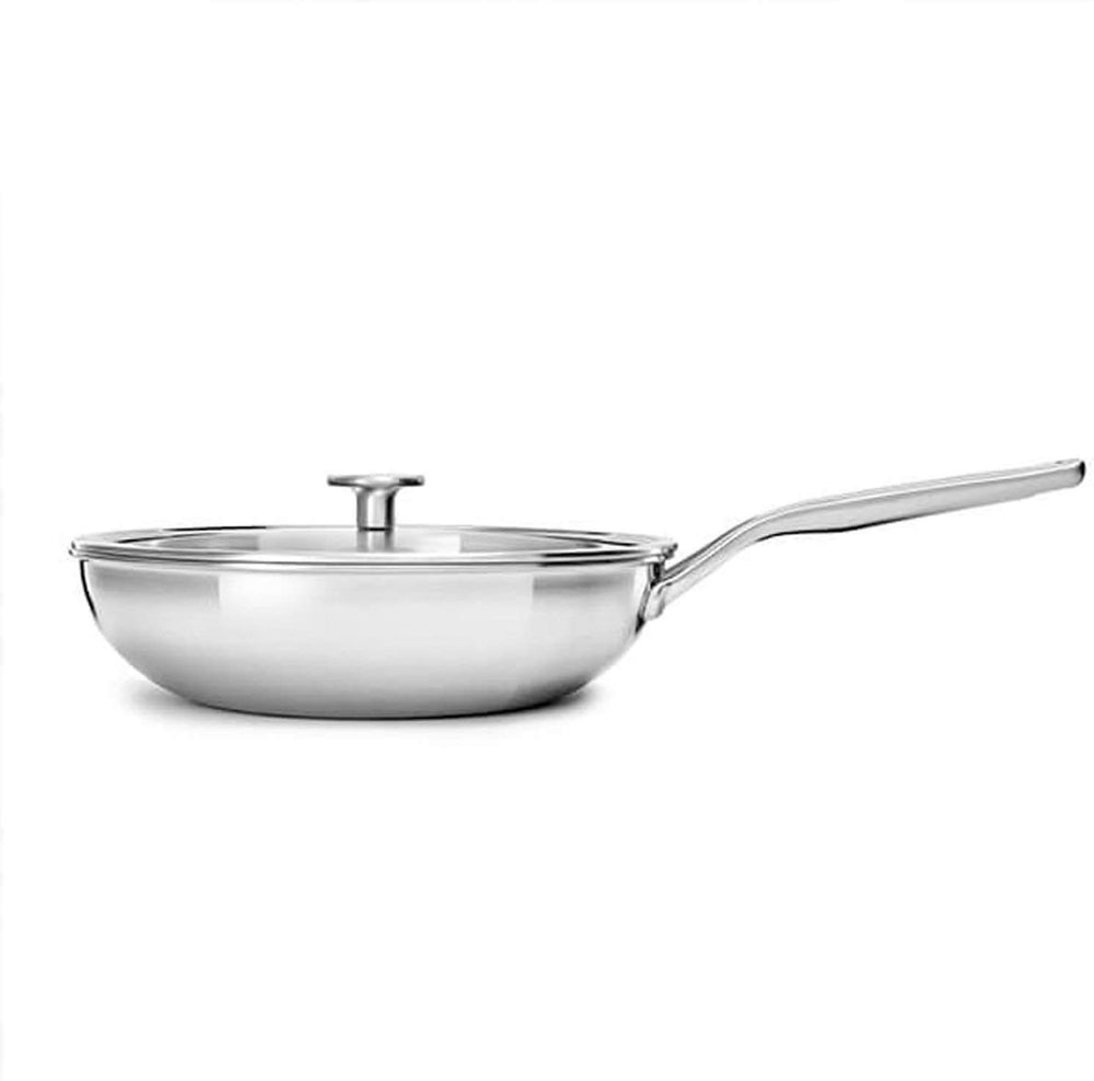 KitchenAid Wok Multi-Ply Stainless Steel - ø 28 cm / 3.6 Liter - without non-stick coating