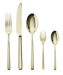 Sambonet Cutlery Set Linear Champagne 30-Piece