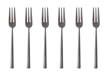 Sambonet Cake Forks Rock Black 6 Pieces