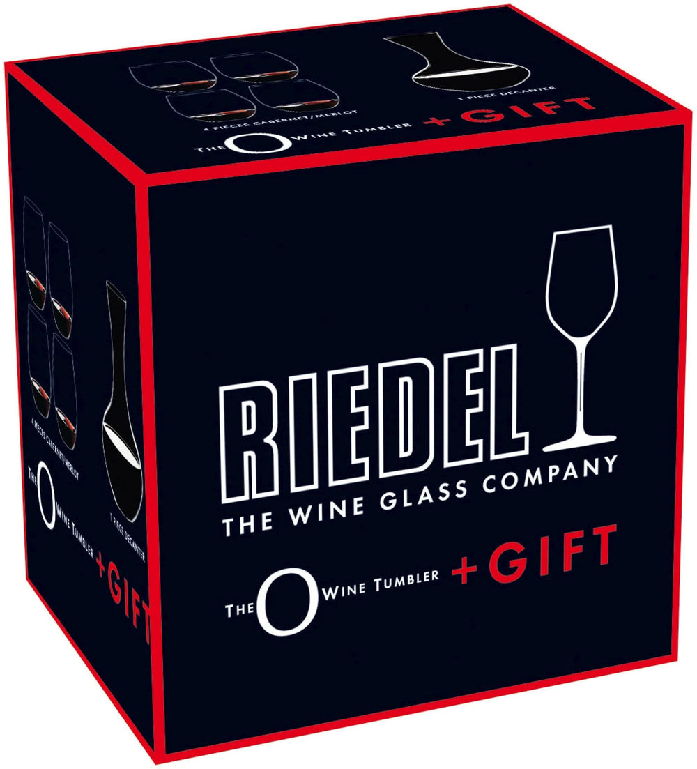 Riedel Red Wine Glass Set O Wine - 4 pieces with Decanter Carafe