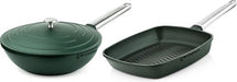 Westinghouse Pannenset Performance (Wokpan + Grillpan) ø 28 cm - Groen - Inductie en alle andere warmtebronnen