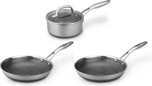 Westinghouse Pannenset Black Signature (Koekenpan ø 20 en 24 cm + Steelpan ø 20 cm) - Inductie en alle andere warmtebronnen