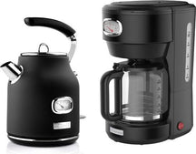 Westinghouse Retro Kettle + Coffee Maker - Coffee Filter - Black