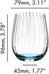 Riedel Tumbler Glas optical Happy O - 4 stuks - Ribbel