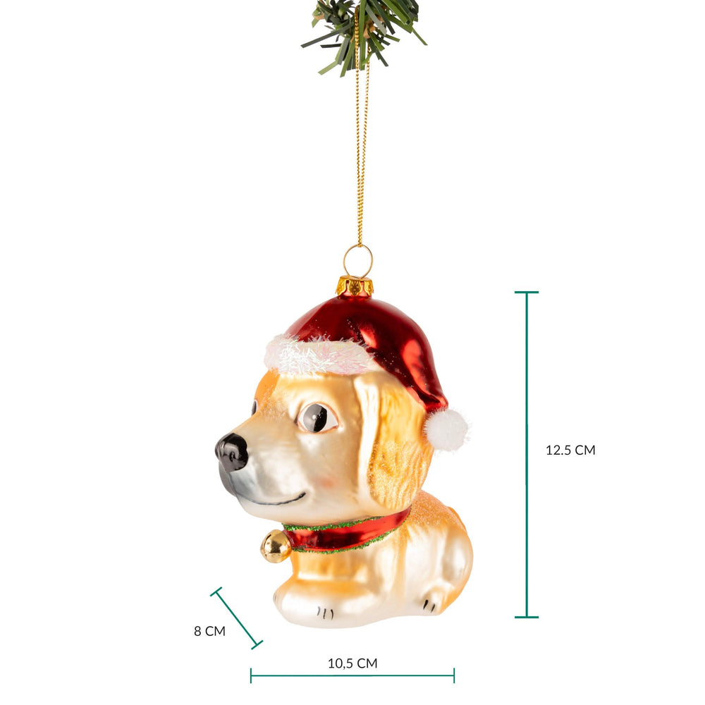 Nordic Light Christmas ball dog 13 cm