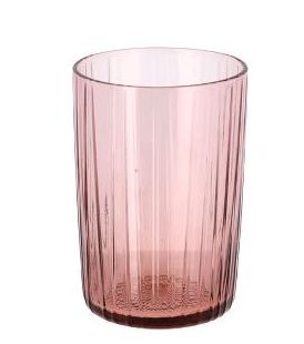 Bitz Waterglas Kusintha - Roze - 280 ml - 4 stuks