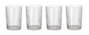 Bitz Water Glass Kusintha Transparent 280 ml - 4 Pieces