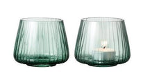 Bitz Tea Light Holder Kusintha Green - 2 Pieces