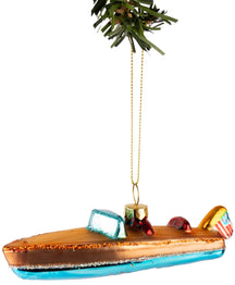 Nordic Light Christmas Ball Riva Boat 13 cm