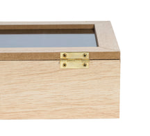 Sakura Tea Tea box - Wood - 6 compartments - with Velvet - 24 x 16 cm