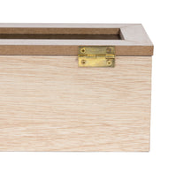 Sakura Tea Tea box - Wood - 6 compartments - with Velvet - 43 x 9 cm