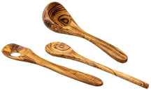 Jay Hill Spatula Set (sauce spoon, ladle & risotto spoon) Tunea - Olive wood