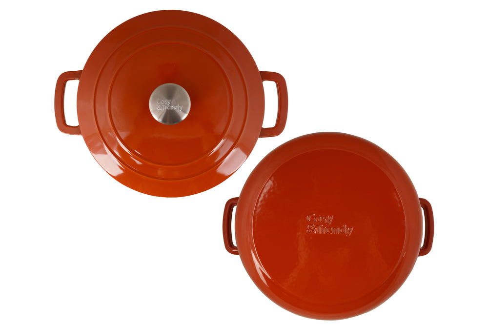 Cosy & Trendy Braadpan Fontestic Gietijzer Roest Ø 28 cm / 8 Liter - Geëmailleerd