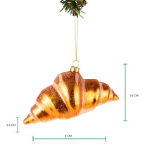 Nordic Light Christmas Ball Croissant 14 cm