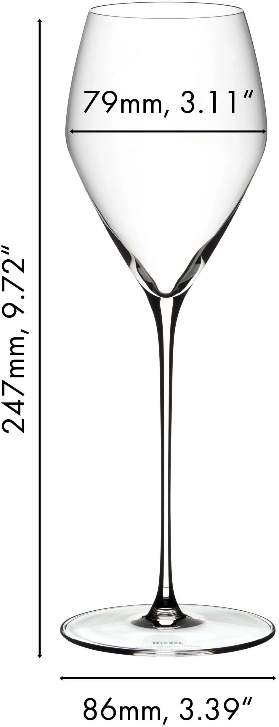 Riedel Champagne Glasses Veloce - 2 Pieces