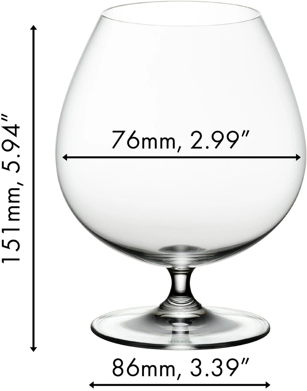 Riedel Cognac Glazen Vinum - 2 stuks