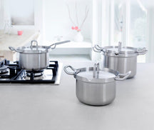 BK Cooking Pot Q-linair Master Stainless Steel - ø 16 cm / 2 Liter