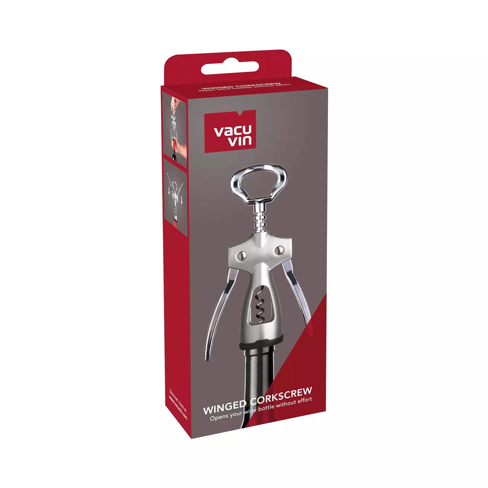 Vacu Vin Corkscrew Winged - Silver