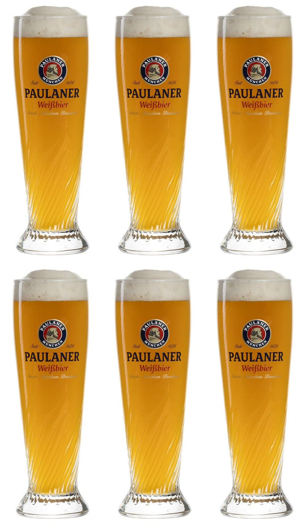 Paulaner Beer glasses Weizen - 300 ml - 6 pieces