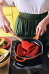 Le Creuset Skillet Signature - Oranjerood - ø 20 cm - geëmailleerde anti-aanbaklaag