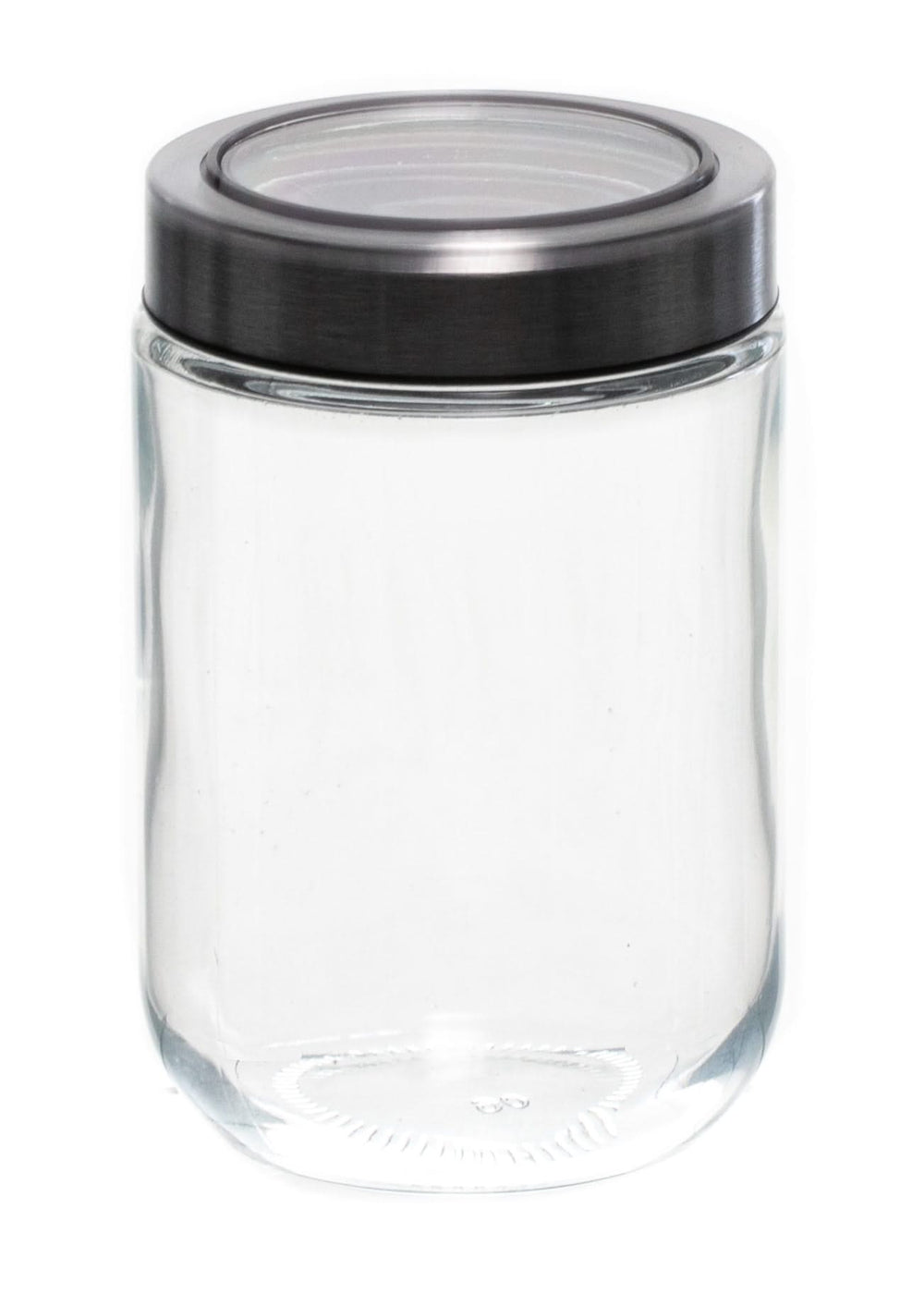 Sareva Storage jar - Glass / stainless steel lid - ø 9 cm / 600 ml