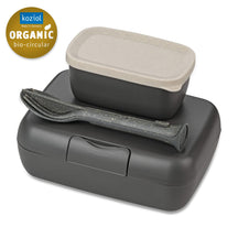 Koziol Lunchbox with Cutlery Set Candy Grey