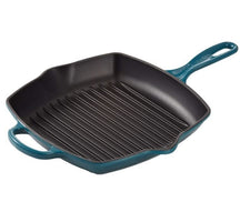 Le Creuset Griddle Pan Signature Deep Teal - 26 x 26 cm - enamelled non-stick coating