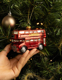 Nordic Light Christmas ball London bus 11 cm