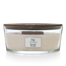 WoodWick Scented Candle Ellipse White Honey - 9 cm / 19 cm