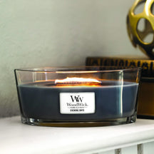 WoodWick Scented Candle Ellipse Evening Onyx - 9 cm / 19 cm