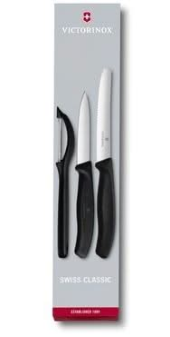 Victorinox Knife Set Swiss Classic - Black - 3-Piece