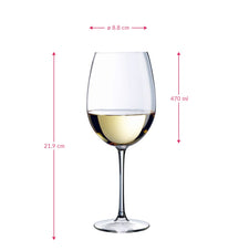 Chef & Sommelier White Wine Glasses Cabernet Tulip - 470 ml - 6 pieces