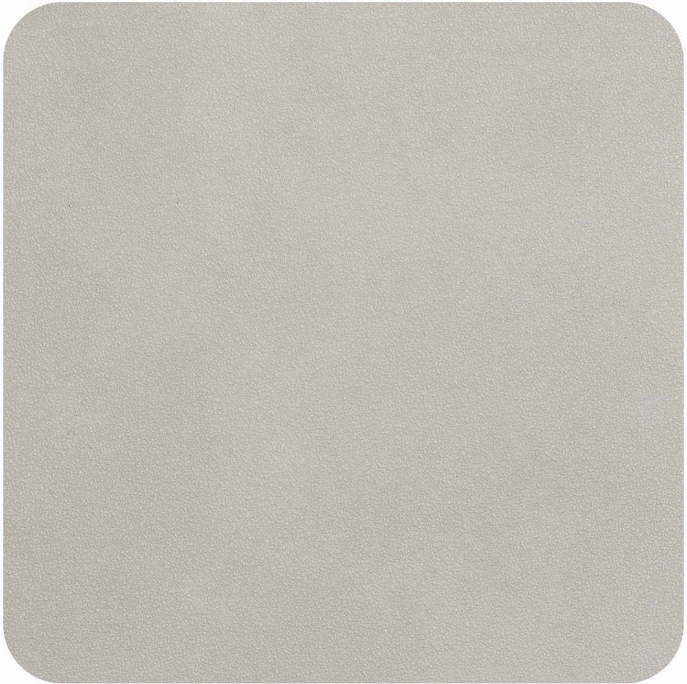 ASA Selections Onderzetters - Soft Leather - Limestone - 10 x 10 cm - 4 Stuks