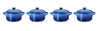 Le Creuset Serveerpan / Mini Braadpan Signature - Azure - ø 10 cm / 250 ml - 4 stuks