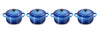 Le Creuset Serveerpan / Mini Braadpan Signature - Azure - ø 10 cm / 250 ml - 4 stuks